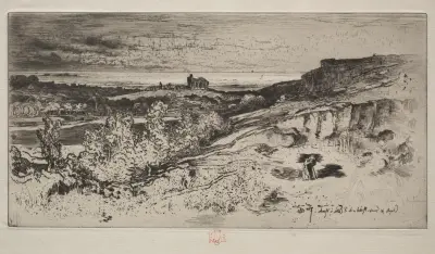 Kapellet Saint-Michel i L'Estre av Félix Hilaire Buhot