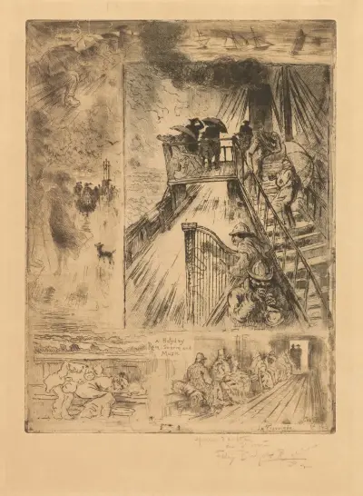 The Passage av Félix Hilaire Buhot
