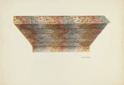 Ceiling of Baptistry Niche, Mission Dolores av Hilda Olson