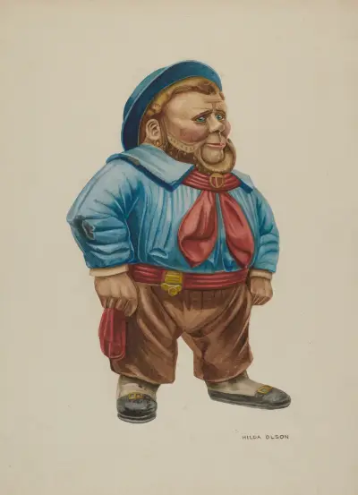 Cigar Store Figure Sailor av Hilda Olson
