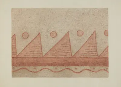 Section of Wall Decoration-Mission San Francisco de Assis (Dolores) av Hilda Olson