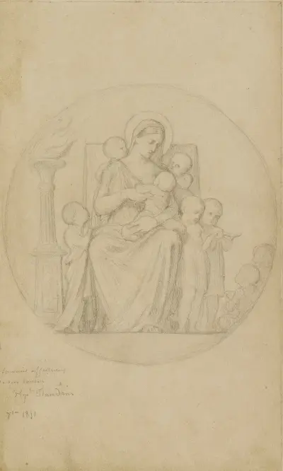 La Charité av Jean-Hippolyte Flandrin