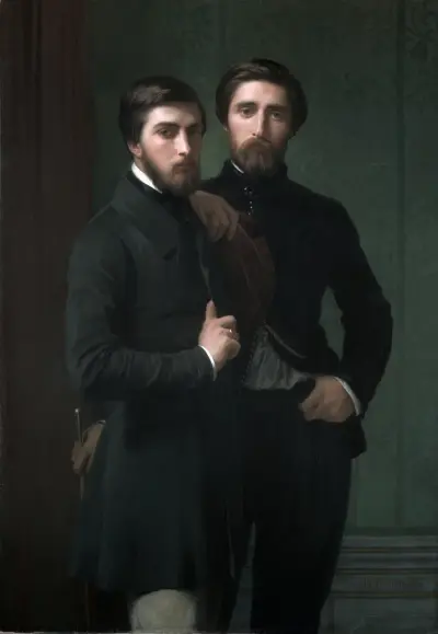 René-Charles Dassy and His Brother Jean-Baptiste-Claude-Amédé Dassy av Jean-Hippolyte Flandrin