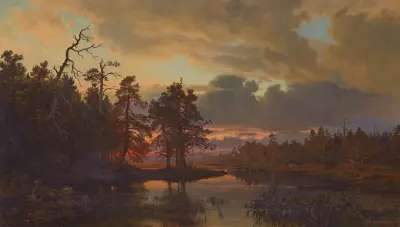 A Finnish Landscape av Hjalmar Munsterhjelm
