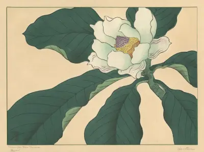 Cucumber tree flowers av Sakai Hōitsu