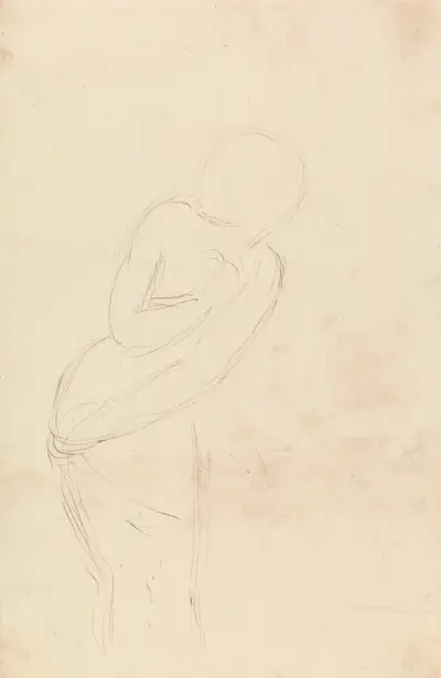Sketch of a Woman (Study for Isabella and the Pot of Basil) av William Holman Hunt