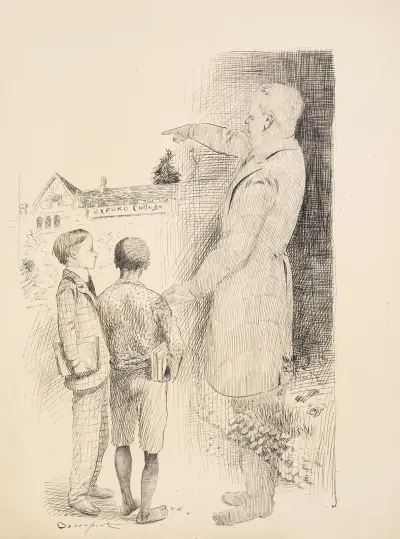 Carl Rhodes och hans bästa pappa av Homer Davenport