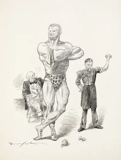 Kung och idrottsman av Homer Davenport