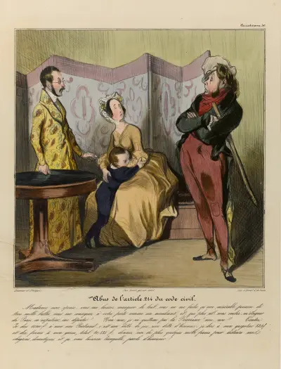 Abus de l’article 214 du Code civil von Honoré Daumier