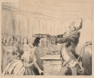 Kvinnornas akademi av Honoré Daumier