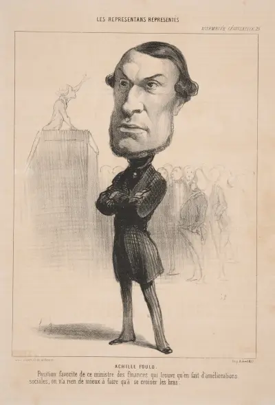 Achille Fould. Finansministerns favoritposition som . . . av Honoré Daumier