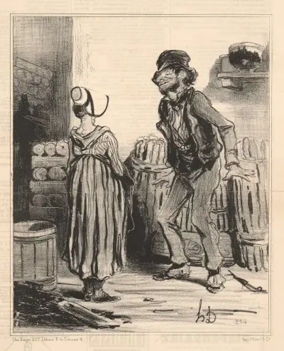 Ah! Fouchtrrrrra! My wife we av Honoré Daumier