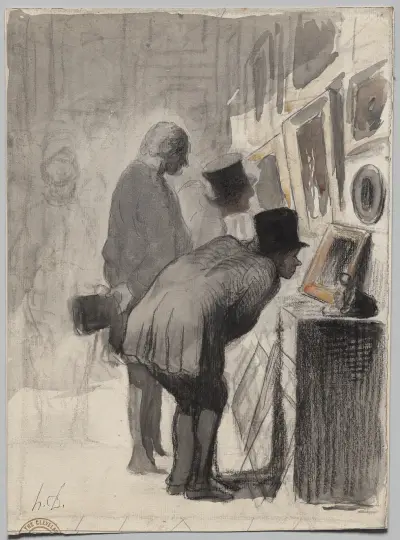 Art Lovers von Honoré Daumier