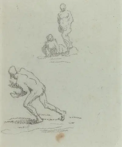 Koupající se, Honoré Daumier