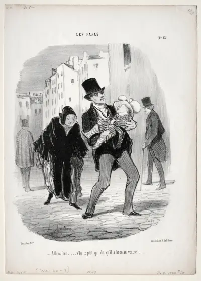 Come along, dear… av Honoré Daumier