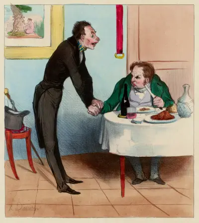 Cours d’histoire naturelle 09 Le lierre plante parasite von Honoré Daumier