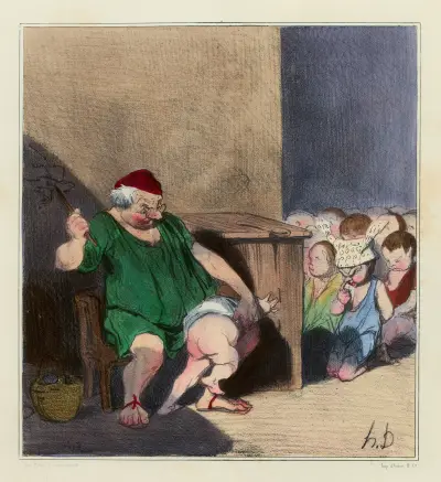 Dionysios tyrannen av Honoré Daumier