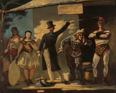 Gycklarna av Honoré Daumier