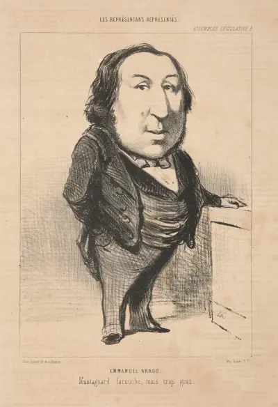 Emmanuel Arago av Honoré Daumier