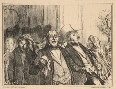 Exit. The Universal Exposition av Honoré Daumier