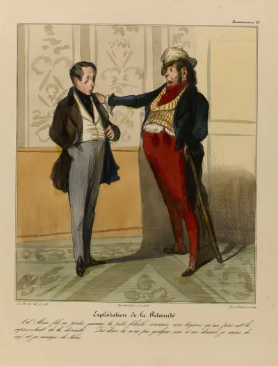 Exploitation de la paternité av Honoré Daumier