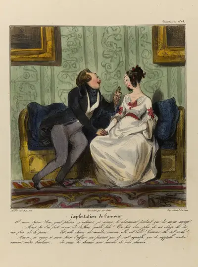 Exploitation de l’amour av Honoré Daumier