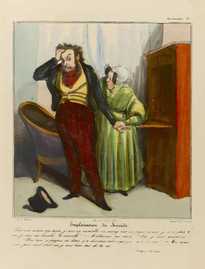Exploitation du suicide av Honoré Daumier