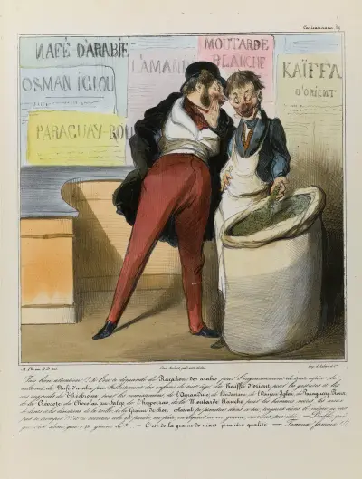 Fais bien attention Si l’on te demande du Racahout des Arabes pour l’engraissement de toute espèce de sultanes av Honoré Daumier