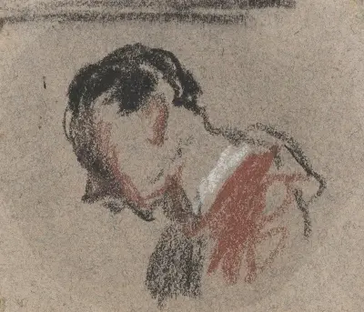 Manshuvud II av Honoré Daumier
