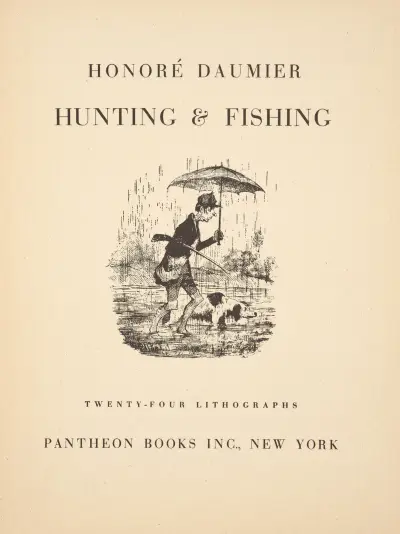 Jakt och fiske Pl.01 av Honoré Daumier