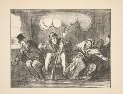 Hunting and fishing Pl.14 av Honoré Daumier