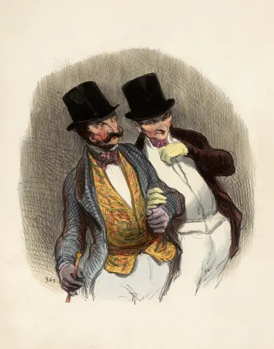 De kommer tillbaka för att plocka ankorna av Honoré Daumier