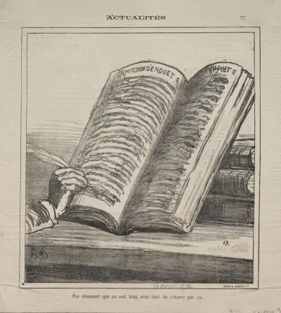 It is not surprising that it is long with so many corrections. von Honoré Daumier