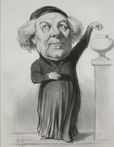 Jean Jacques Fayet, biskop av Orléans av Honoré Daumier