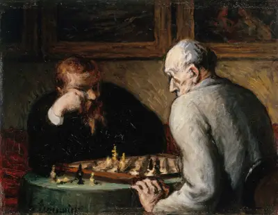 Joueurs d’échecs von Honoré Daumier