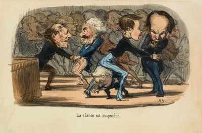 La séance est suspendue av Honoré Daumier