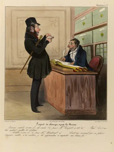 L’agent de change, après la Bourse von Honoré Daumier