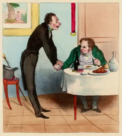 Le lierre plante parasite von Honoré Daumier