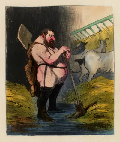 Stajnie Augiasza, Honoré Daumier