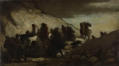Utvandrarna av Honoré Daumier