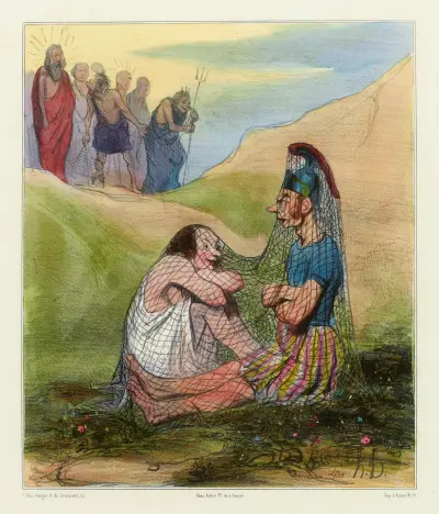 Mars och Venus av Honoré Daumier