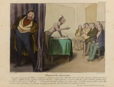 Messieurs les actionnaires av Honoré Daumier