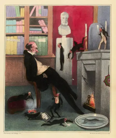 Misantropie av Honoré Daumier