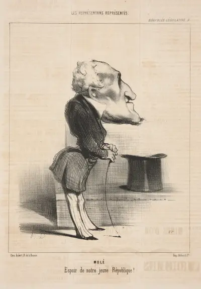 Mole. Hope of our young Republic! av Honoré Daumier