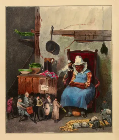 Min avlidne ger mig nummer av Honoré Daumier