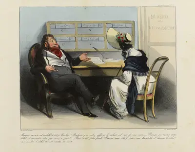 Monsieur, on m’a volé un billet de 100 f av Honoré Daumier