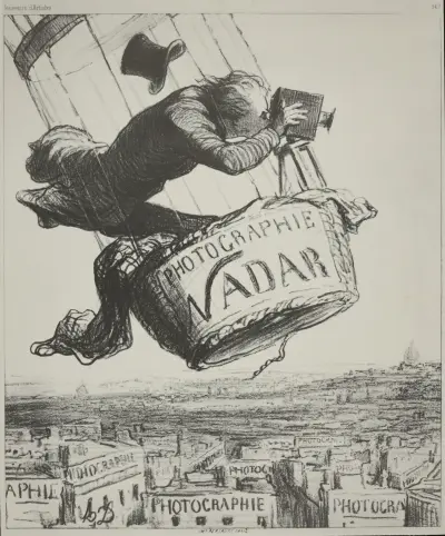 Nadar höjer fotografiet till konst av Honoré Daumier