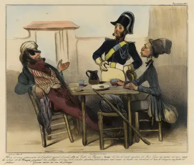 Vi är aktieägare i lantbruks- och arki-kollaget i Coëtbo av Honoré Daumier