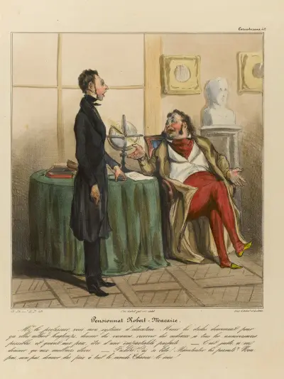 Pensionnat Robert Macaire av Honoré Daumier