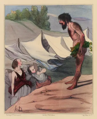 Ulysses presenteras för Nautica av Honoré Daumier